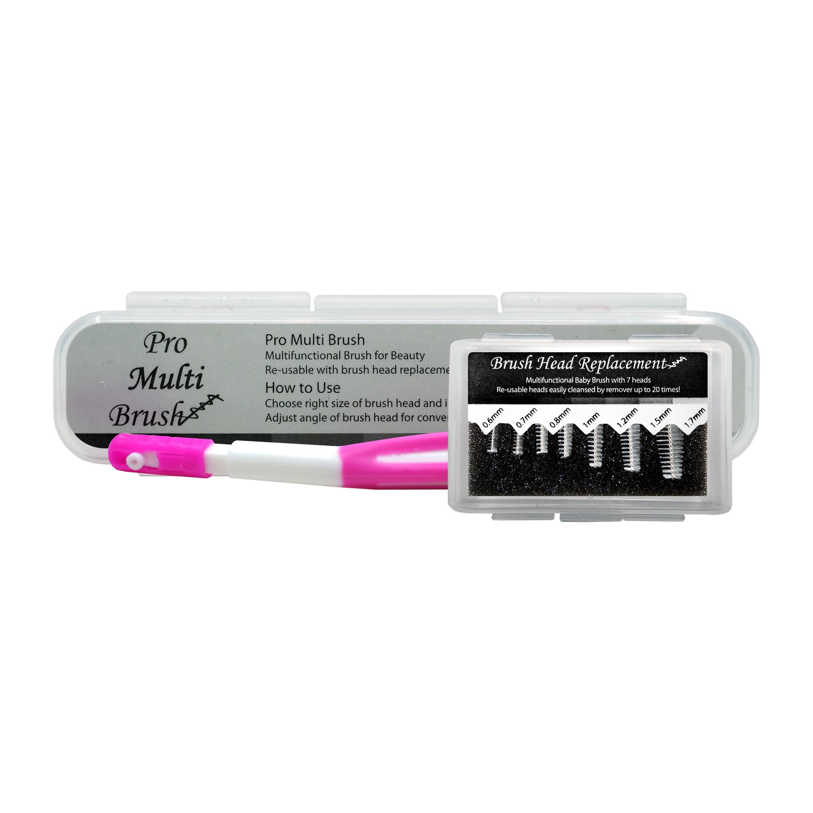 Kit profesional de cepillos múltiples -  Cepillo + 7 cabezales reutilizables