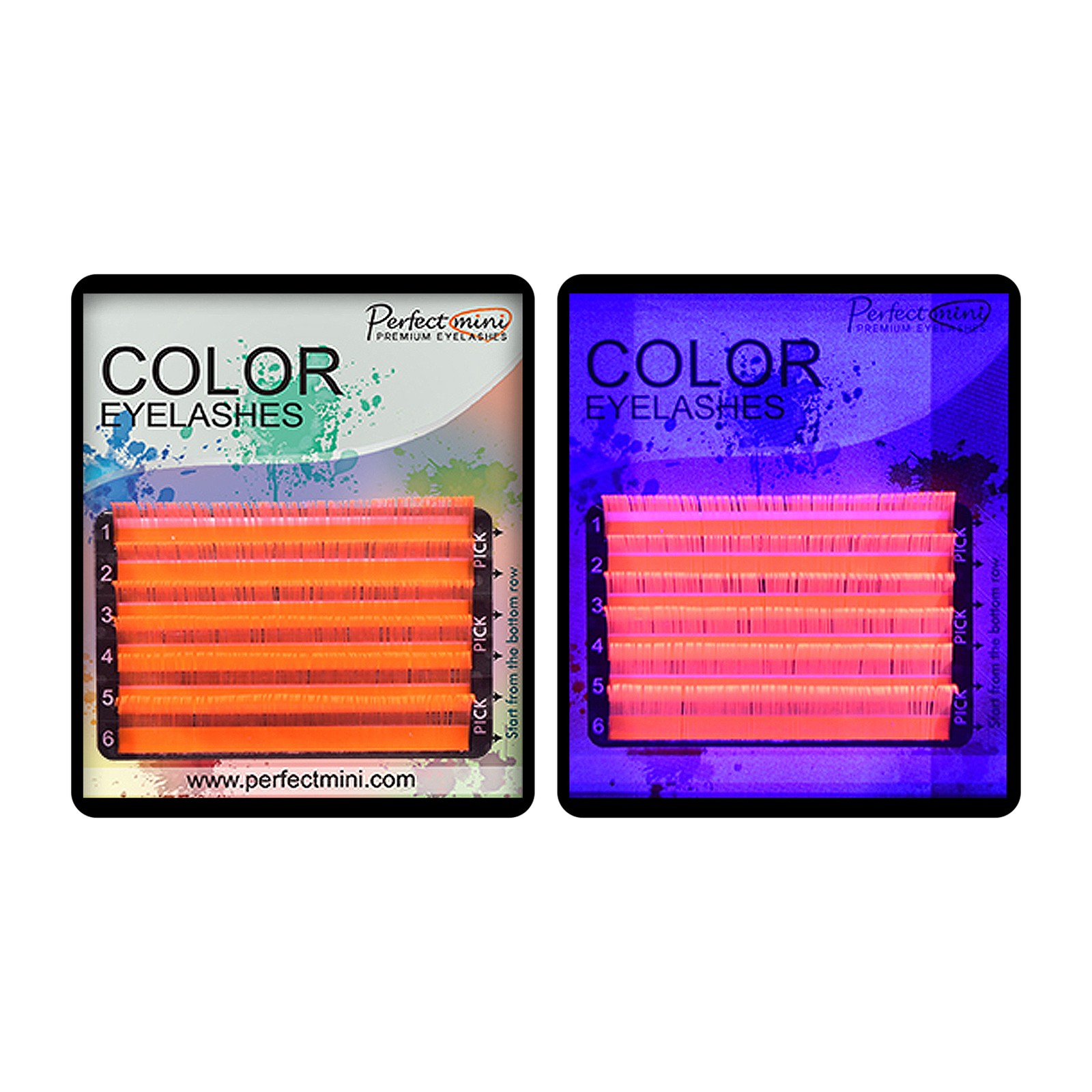 Perfecto Mini Fluorescente -  Naranja roja -  Mezclar 8-13, C, 0,15 mm