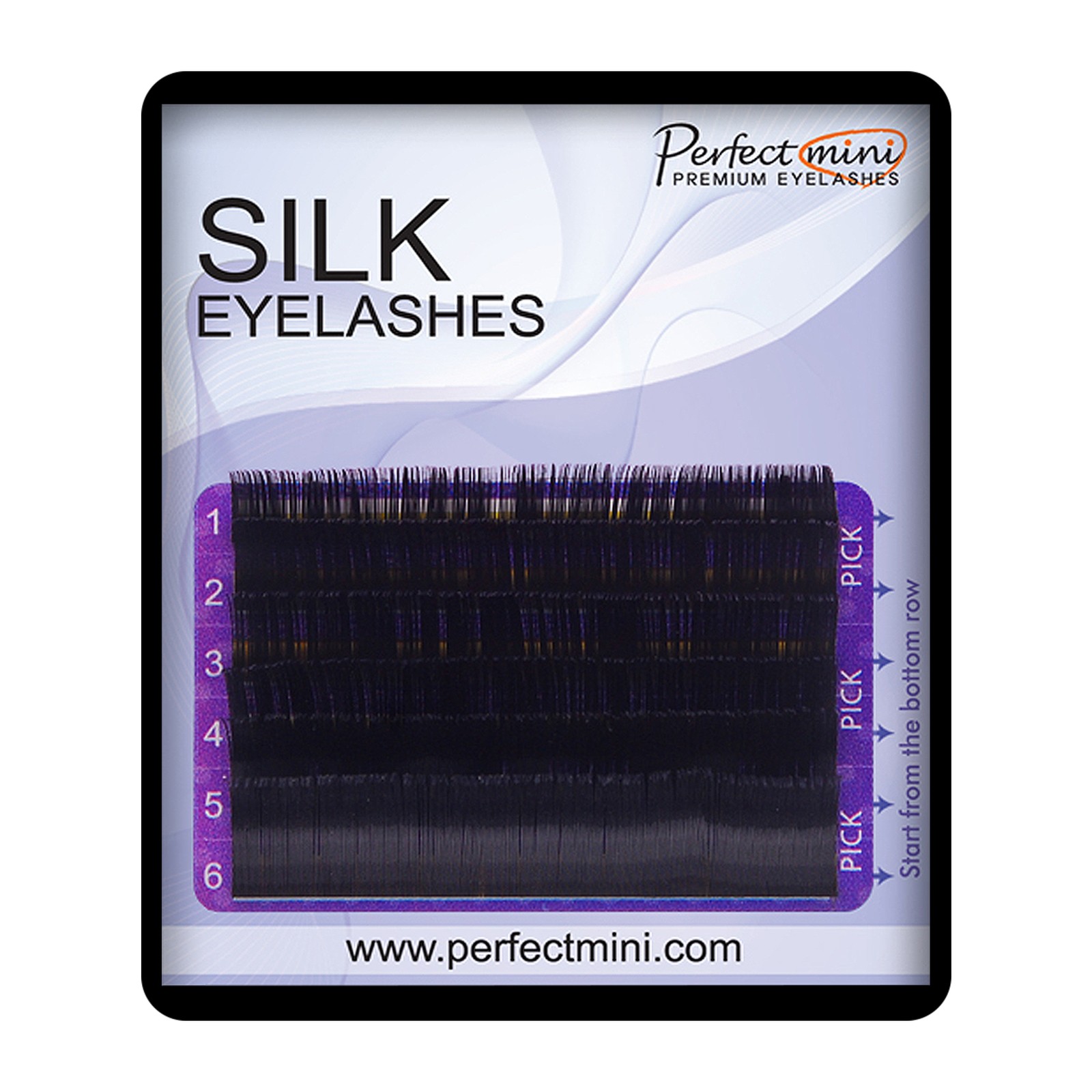 Pestañas Premium Silk Extreme -  16 mm, profundidad, 0,10 mm